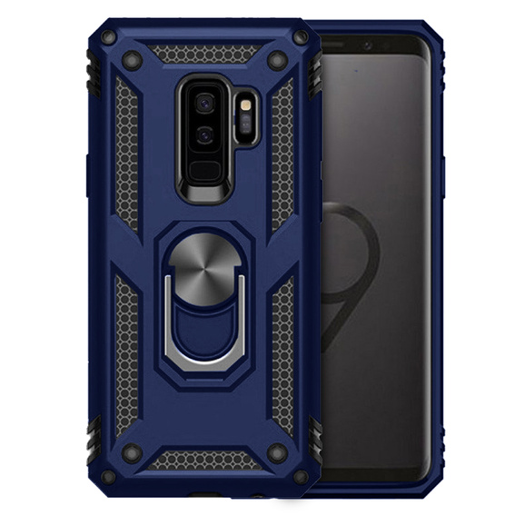 Pancierované obal na mobil pre Samsung Galaxy S9+ Plus, Nox Case Ring, modré