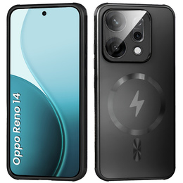 Puzdro pre Oppo Reno 14, pre MagSafe, s ochranou fotoaparátu, čierne