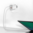 Sieťová nabíjačka Baseus GaN2 Lite 65 W USB-C + USB-A, biela (EÚ)