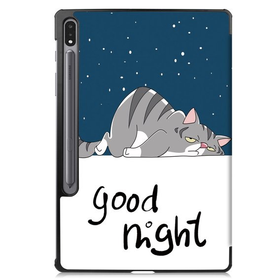 Puzdro pre Samsung Galaxy Tab S9 Plus, Smartcase, sleeping cat