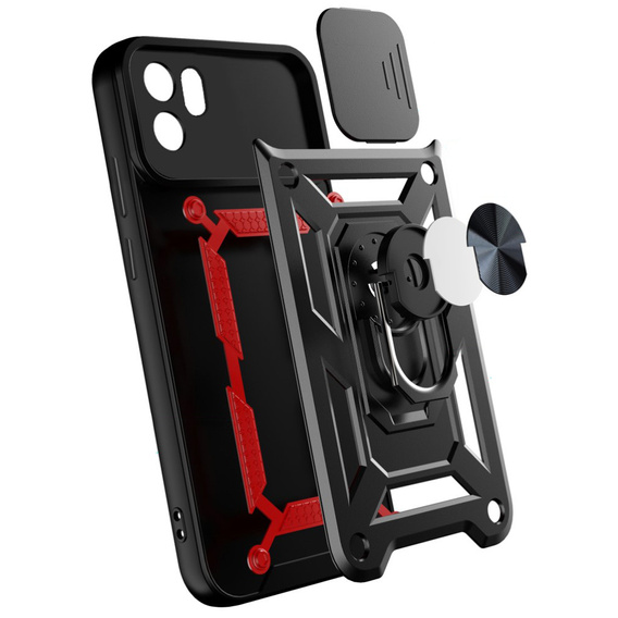 Obal na mobil pre Xiaomi Redmi A1 4G / A2 4G, CamShield Slide, čierne