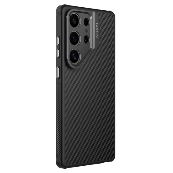 Puzdro pre Samsung Galaxy S25 Ultra, pancierované Nillkin, Carboprof Case, pre Magsafe, čierne