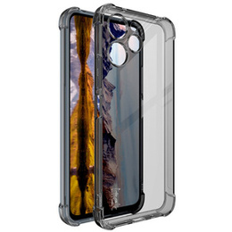 IMAK Obal na mobil pre Xiaomi Redmi 12 4G, Dropproof, transparentné / čierne