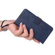 Klapkové puzdro pre Samsung Galaxy A34 5G, Leather Wallet, tmavomodré
