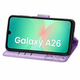Klapkové puzdro pre Samsung Galaxy A26, Butterfly, fialové