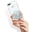 Obal na mobil pre Huawei Y7 2018/Enjoy 8, Glittery, priehľadné