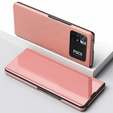 Obal na mobil pre Xiaomi Poco M4 Pro 4G, Clear View, ružové rose gold