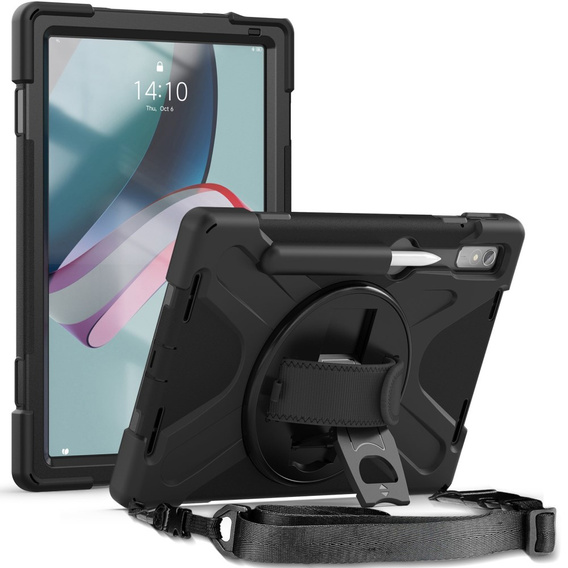 Obrnené puzdro pre Lenovo Tab P11 Pro Gen 2 TB132FU TB132XU 11.2", ochranné 360 so slotom na stylus, čierne