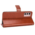 Klapkové puzdro pre Motorola Moto G42 4G, Crazy Horse Wallet, hnedé
