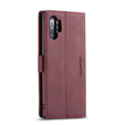 CASEME puzdro pre Samsung Galaxy Note 10 Plus/5G, Leather Wallet Case, červené