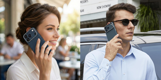 ERBORD Plne kevlarové puzdro MagSafe pre iPhone 17 Pro Max