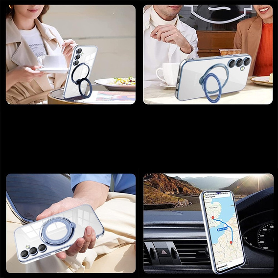Magnetické puzdro pre Samsung Galaxy A54 5G, pre MagSafe, modré