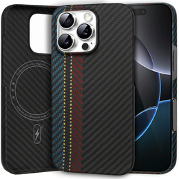 Puzdro pre iPhone 16 Pro, Aramid Fiber MagSafe, čierne