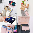 Klapkové puzdro pre Realme 14 Pro 5G, Wallet Zipper Pocket, ružové