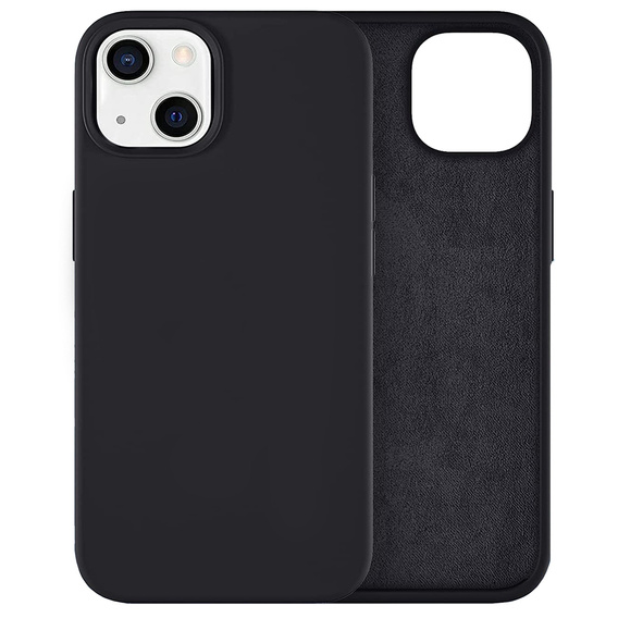 Obal na mobil pre iPhone 13, Silicone Lite, čierne