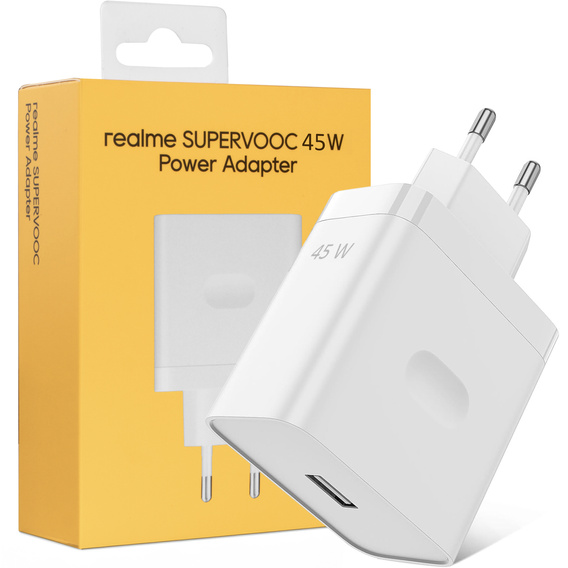 Nabíjačka realme SuperVOOC 45 W – biela - VCB4JAEH Power Adapter