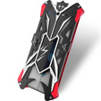 Pancierované puzdro pre Asus ROG Phone 6 5G, Aluminum Alloy, čierna / červená