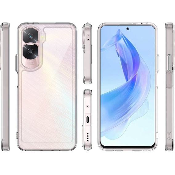 Obal na mobil pre Honor 90 Lite 5G, Fusion Hybrid, priehľadné
