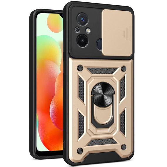 Obal na mobil pre Xiaomi Redmi 12C, CamShield Slide, zlaté