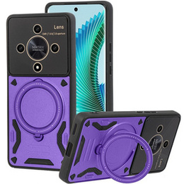 Pancierované puzdro pre Honor Magic 6 Lite 5G, Magnetic Ring, fialové