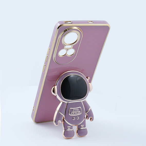 Obal na mobil pre Oppo Reno 10 / 10 Pro, Astronaut, fialové