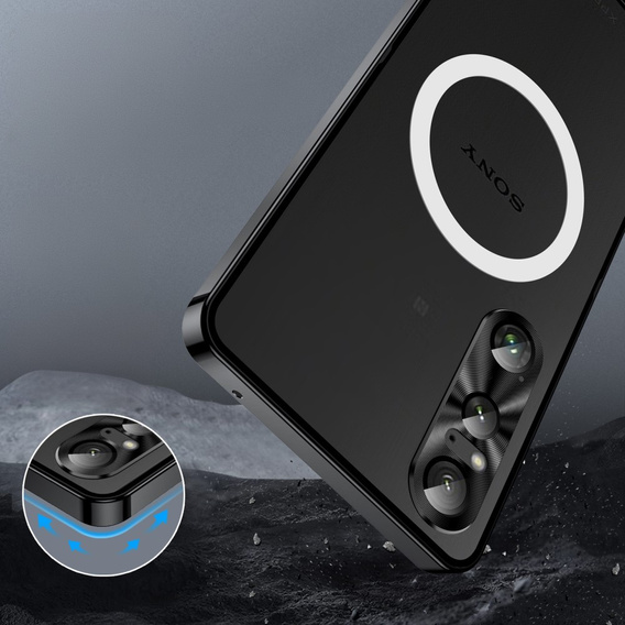 Ochranné puzdro na fotoaparát pre Sony Xperia 1 VI, CamShield MagSafe, čierne