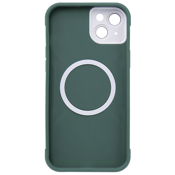 Puzdro pre iPhone 15, ERBORD Armor Mag, zelený
