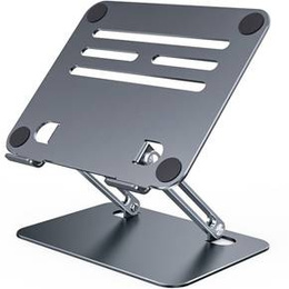 Oceľový stojan na notebook do 17", ERBORD P89, sivý