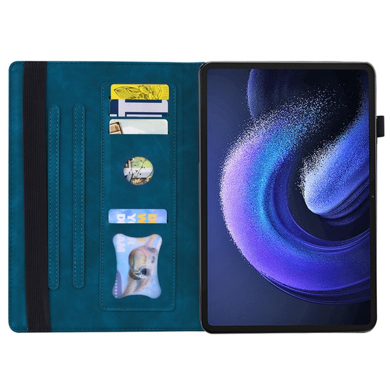 Puzdro pre Xiaomi Pad 6, Classic, s priestorom pre stylus, modré