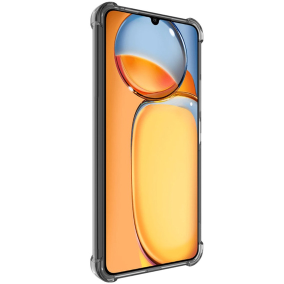 IMAK Obal na mobil pre Xiaomi Redmi 13C / Poco C65, Dropproof, transparentné / čierne