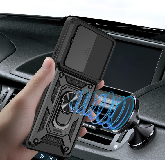 Obal na mobil pre Motorola Moto G86 5G, CamShield Slide, čierne