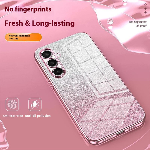 Glitter Case CamShield pre Samsung Galaxy A57 5G, ružový