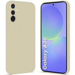 Obal na mobil pre Samsung Galaxy A36 5G, Silicone Lite, béžové