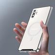Ochranné puzdro na fotoaparát pre Samsung Galaxy Note 10+ Plus, CamShield MagSafe, priehľadný / strieborný