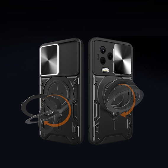 Pancierované puzdro pre Infinix Note 12 2023, CamShield Slide, čierne