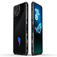 Puzdro pre ASUS ROG Phone 8 Pro, Armor Bumper, s krytom objektívu, čierna / strieborná