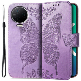 Klapkové puzdro pre Infinix Note 12 2023, Butterfly, fialové