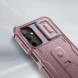 Obrnené puzdro pre Samsung Galaxy A15, Dexnor Full Body (Two Frames), ružové