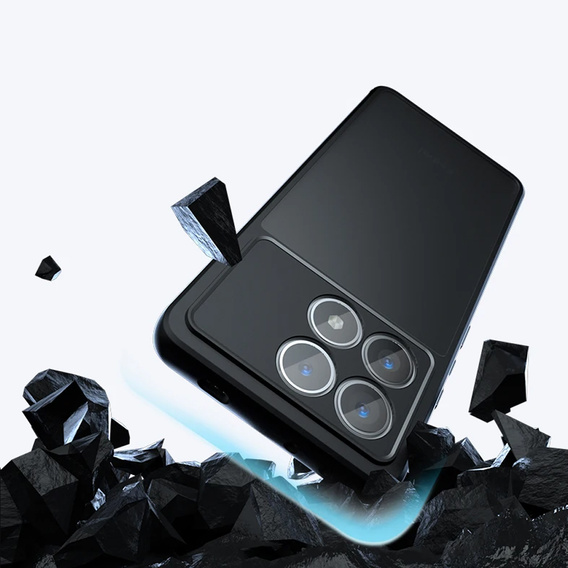 Puzdro pre Xiaomi Poco X6 Pro 5G, Fusion Hybrid, s ochranou fotoaparátu, matný / čierny
