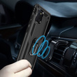 Pancierované obal na mobil pre Samsung Galaxy Note 10 Lite, Nox Case Ring, čierne
