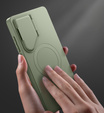 Puzdro pre Samsung Galaxy S25 Ultra, Suritch Shockproof, pre MagSafe, zelený
