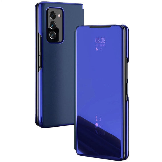 Obal na mobil pre Samsung Galaxy Z Fold 2 5G, Clear View, modré