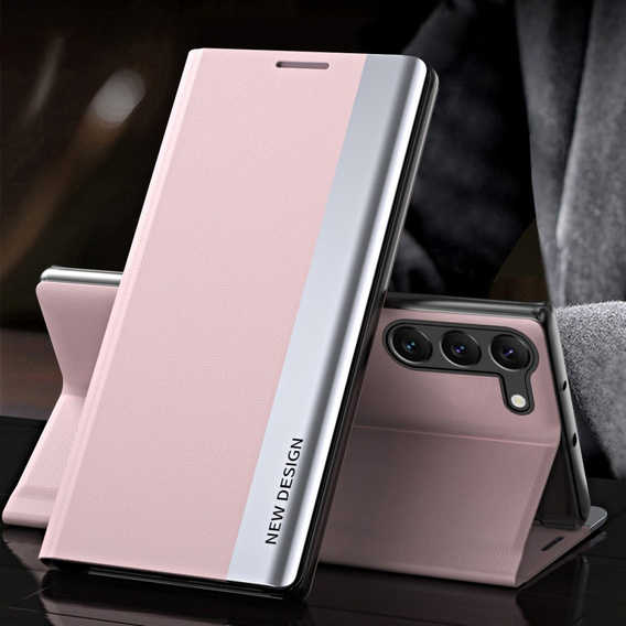 Klapkové puzdro pre Samsung Galaxy S23 Plus, Side Magnetic, ružové