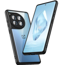 Puzdro pre OnePlus 12 5G, Fusion Hybrid, s ochranou fotoaparátu, transparentné / čierne