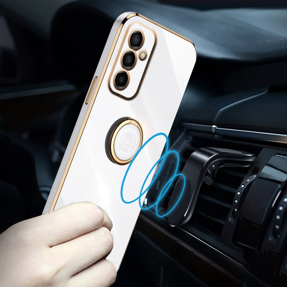 Obal na mobil pre Samsung Galaxy M23 5G / M13, Electro Ring, biele