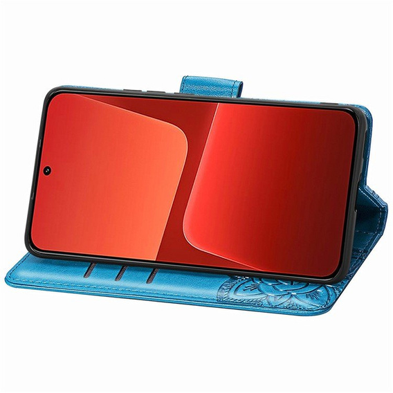 Klapkové puzdro pre Xiaomi 13, Butterfly, modré