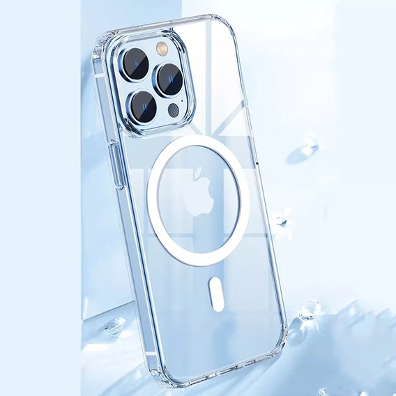 Obal na mobil pre iPhone 14 Pro, Dropproof MagSafe, priehľadné