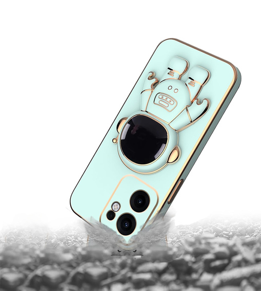 Obal na mobil pre Oppo Reno 13F / Oppo Reno 13FS, Astronaut, zelený