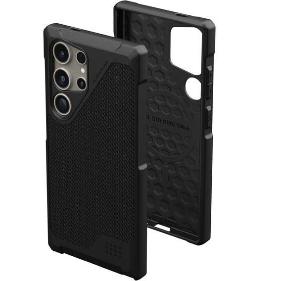 Urban Armor Gear Obal na mobil pre Samsung Galaxy S24 Ultra, Metropolis LT MagSafe Kevlar, čierne