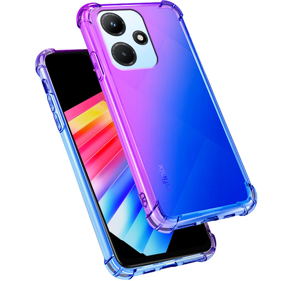 Puzdro pre Infinix Hot 30i, Gradient Dropproof, Fialová / modrá
